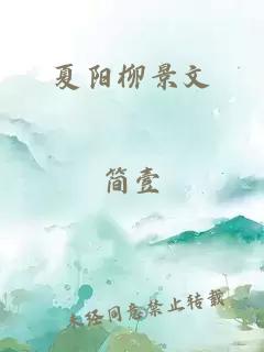 夏阳柳景文